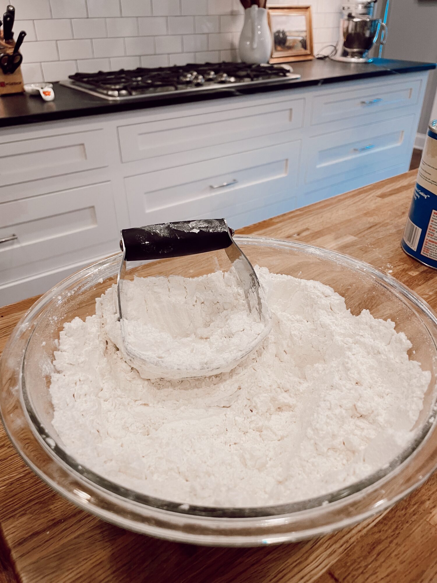 pastry cutter to incorporate butter into biscuits 