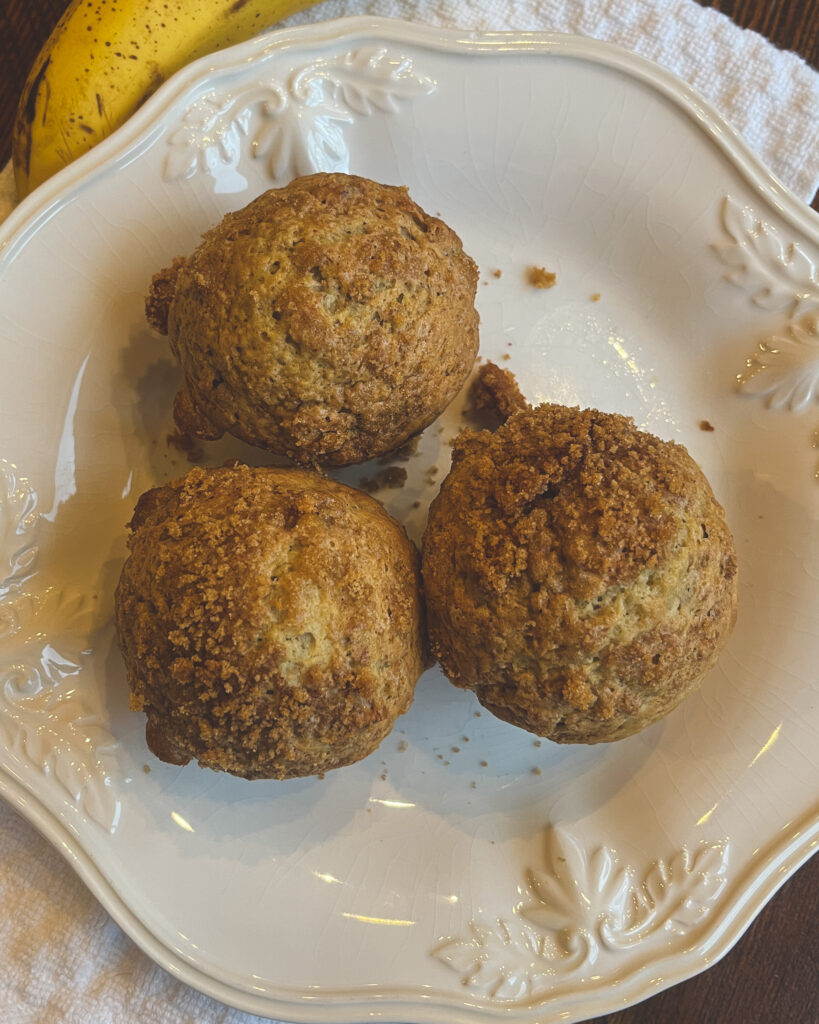 sourdough discard banana nut muffins 