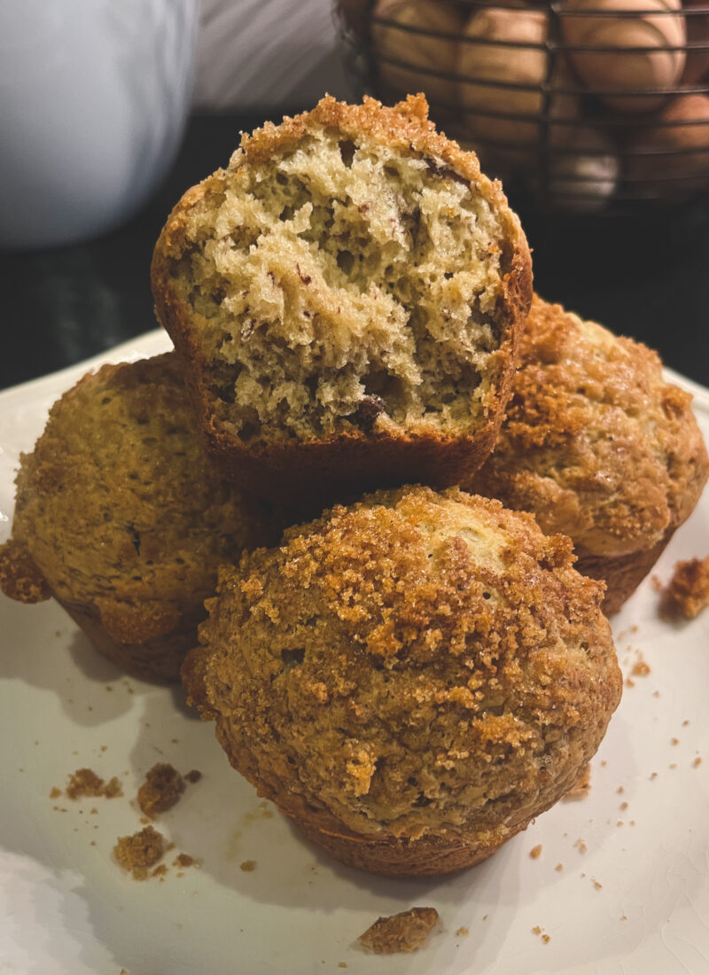 Amazing Sourdough Discard Banana-Nut Muffins