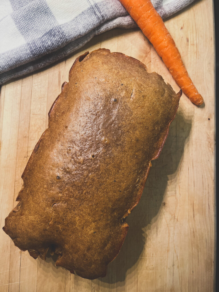 Sourdough carrot cake bread 