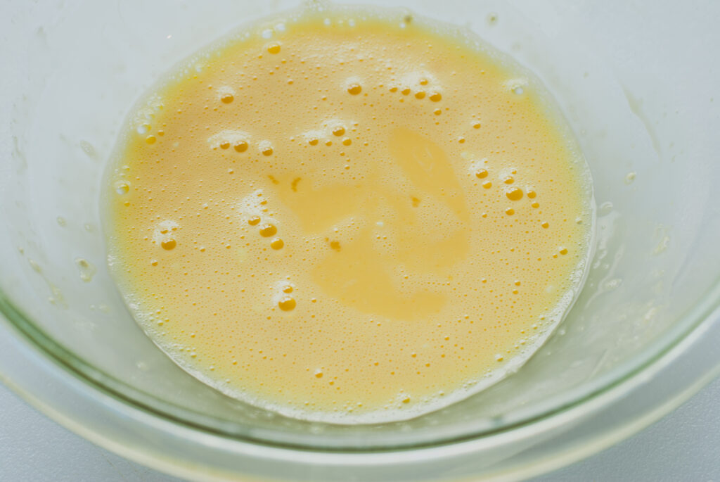 Egg Yolk paste for vanilla pudding 