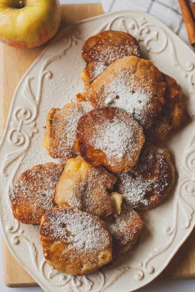 sourdough apple fritters