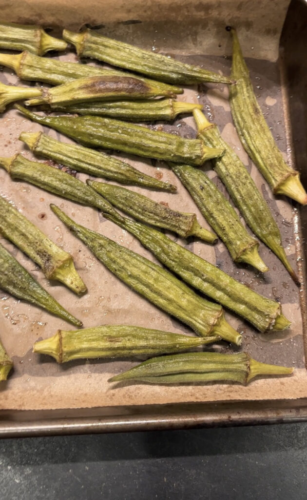 Oven Roasted Okra 