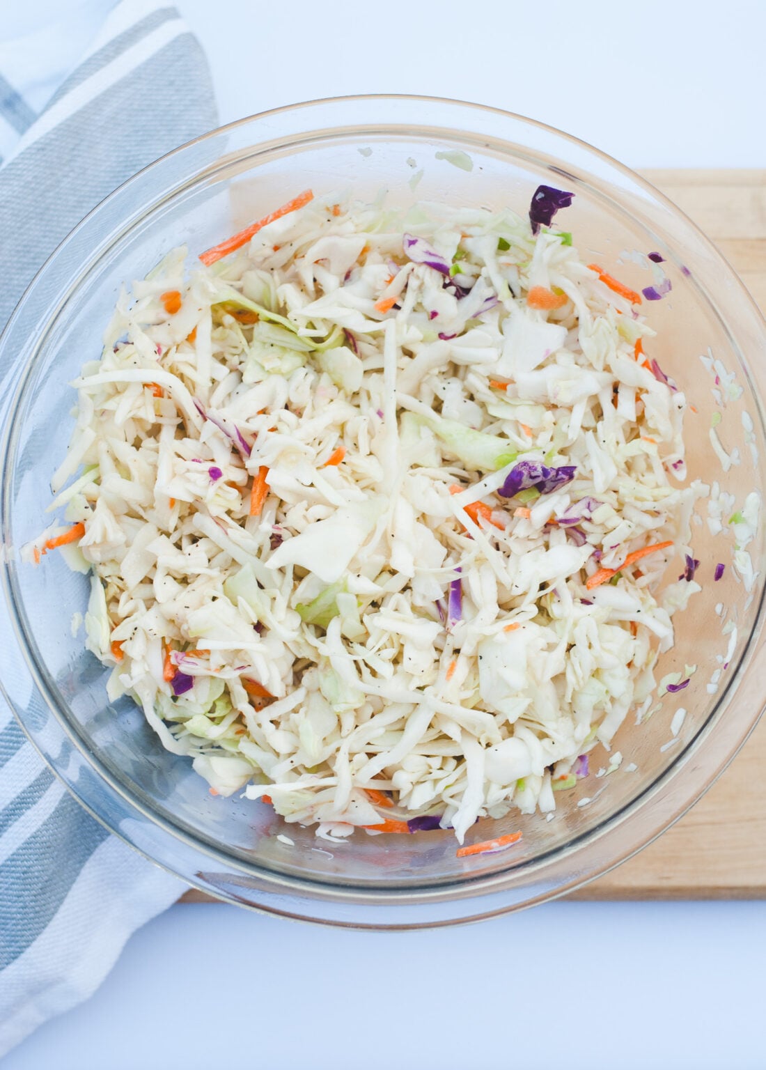 Easy Coleslaw Recipe with Apple Cider Vinegar (No Mayo) - The Little ...