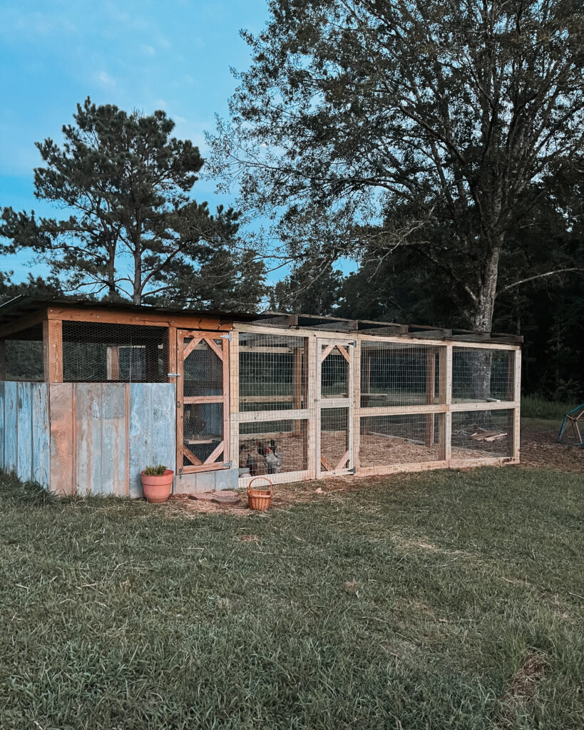 chicken coop with large run 