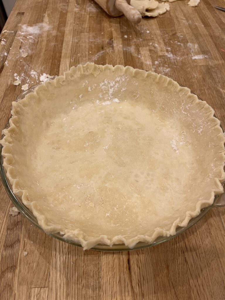 uncooked pie crust 