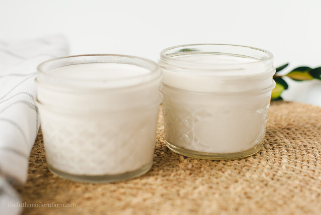 two jars of natural tallow skin lotion 