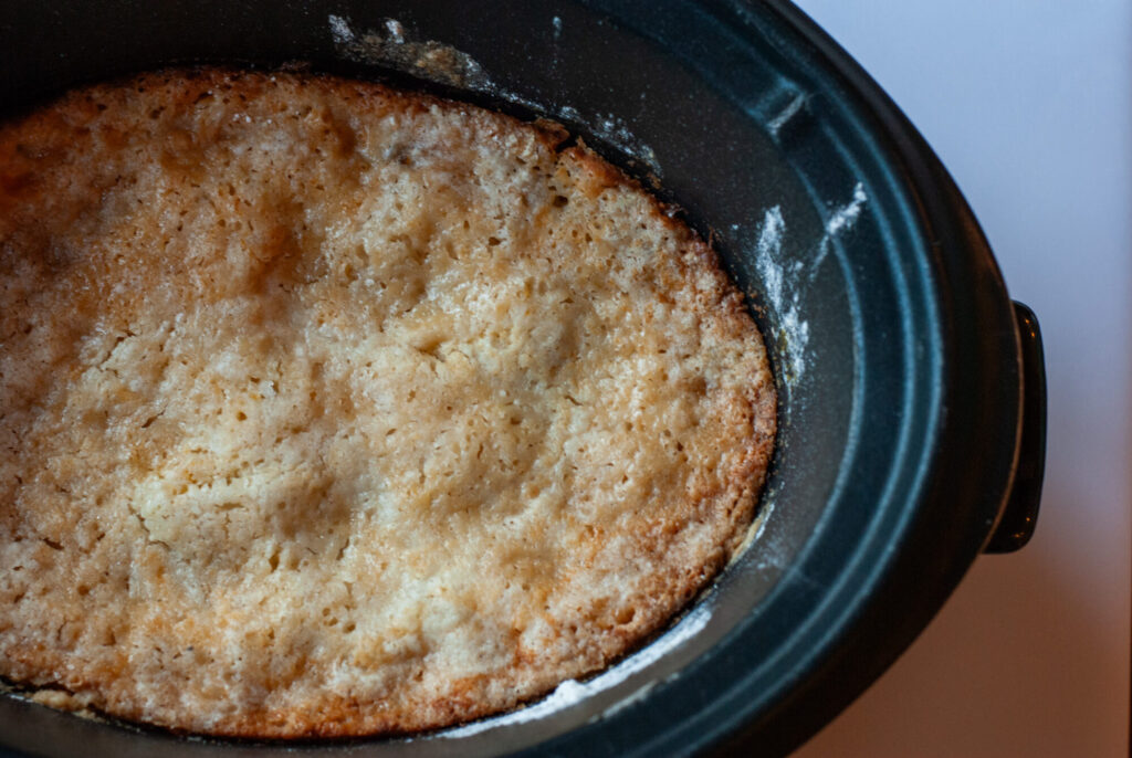 Pumpkin cobbler in a crock pot 